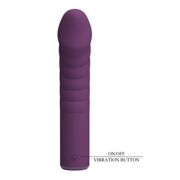 PRETTY LOVE - RYLAND RECHARGEABLE VIBRATOR 10 FUNCTIONS PURPLE - D-246129 - Teknashop Ltd