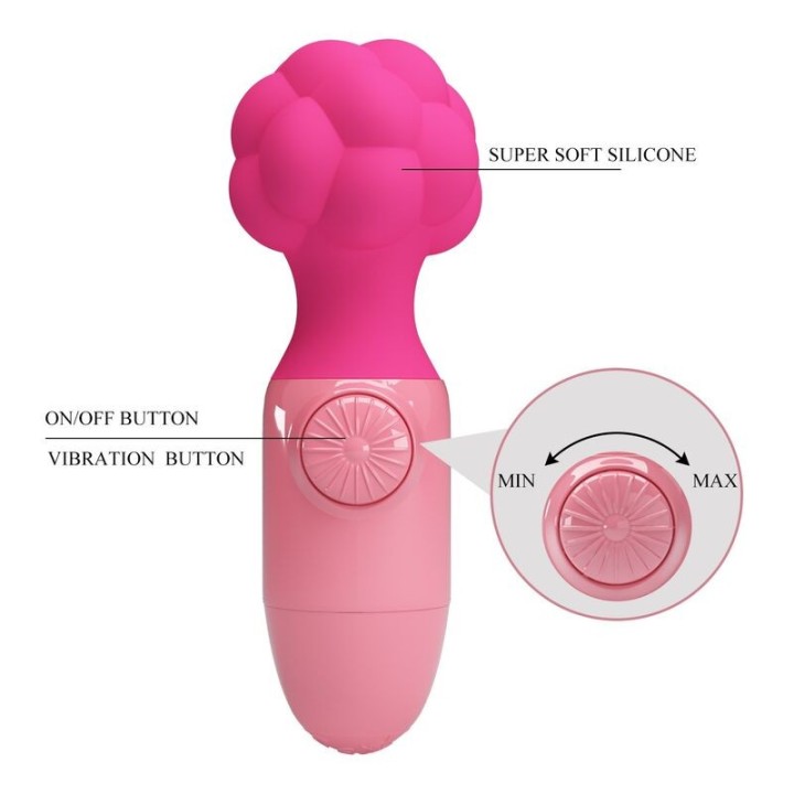 PRETTY LOVE - ANWEN MINI MASSAGER PINK - D-246139 - Teknashop Ltd