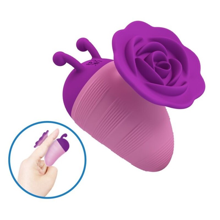 PRETTY LOVE - LITTLE BEE RECHARGEABLE CLITORAL STIMULATOR 7 MODES PURPLE-PINK - D-246154 - Teknashop Ltd
