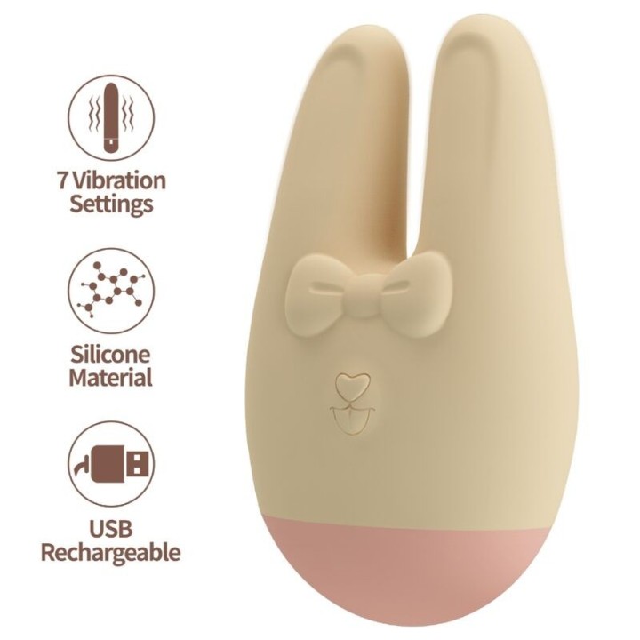 ROMANCE - BUNNY EXTERNAL STIMULATOR 7 VIBRATION MODES - D-246867 - Teknashop Ltd