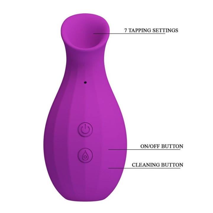 PRETTY LOVE - MAGIC BOTTLE RECHARGEABLE CLITORAL SUCTION STIMULATOR PURPLE - D-246075 - Teknashop Ltd