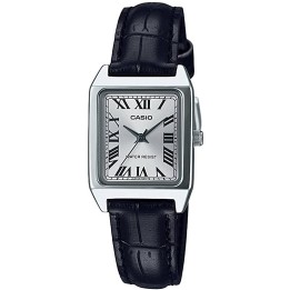 CASIO COLLECTION Mod. LADY TANK, ALLOY, LEATHER - SILVER - WW.LTP-V007L-7B1UDF - Teknashop Ltd