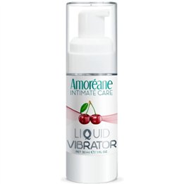 AMOREANE - VIBRATING LIQUID CHERRY 30 ML - D-237301 - Teknashop Ltd