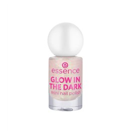 Essence, Glow In The Dark, Glow In The Dark & Shimmery, Nail Polish, 14, Light Pink With Gold Shimmer, 5 ml - Teknashop Ltd