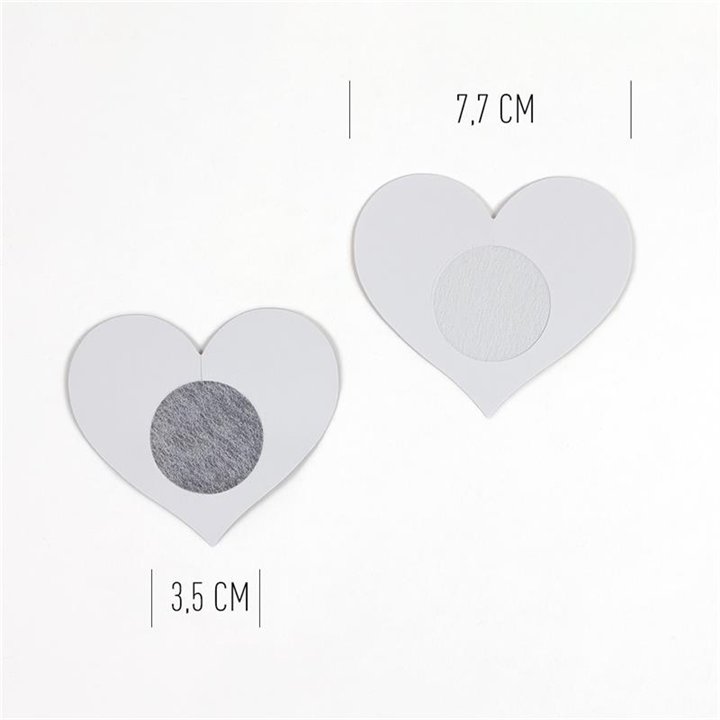 Wow Boobs! Nipple Covers Heart Shapped Holographic - F6262 - Teknashop Ltd