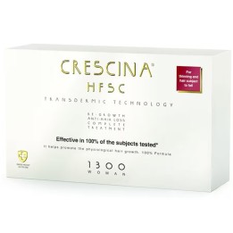 Labo Cosprophar Suisse, Crescina, Transdermic HFSC 1300, For Growth Stimulation, Ampoules Treatment Serum, For Scalp, For Women,