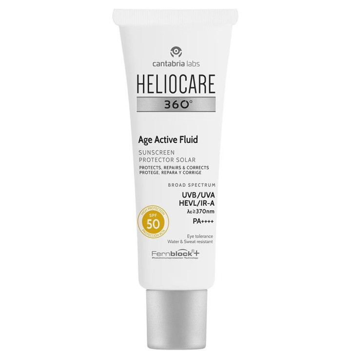Cantabria Labs, Heliocare 360º, Sun Protection, Day, Fluid, For Face, SPF 50, 50 ml - Teknashop Ltd