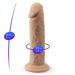 SILEXD - REALISTIC PENIS MODEL 2 PREMIUM THERMOREACTIVE SILICONE 15.4 CM - D-242944 - Teknashop Ltd