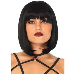 LEG AVENUE - SHORT NATURAL BOB WIG BLACK - D-242048 - Teknashop Ltd