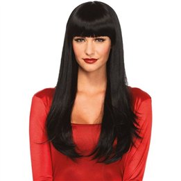 LEG AVENUE - BANGIN LONG STRAIGHT WIG BLACK - D-242049 - Teknashop Ltd
