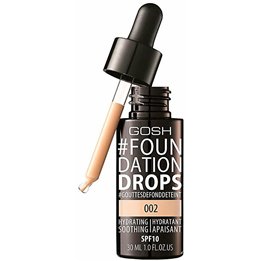 Gosh, Drops, Liquid Foundation, 002, Ivory, SPF 10, 30 ml - Teknashop Ltd