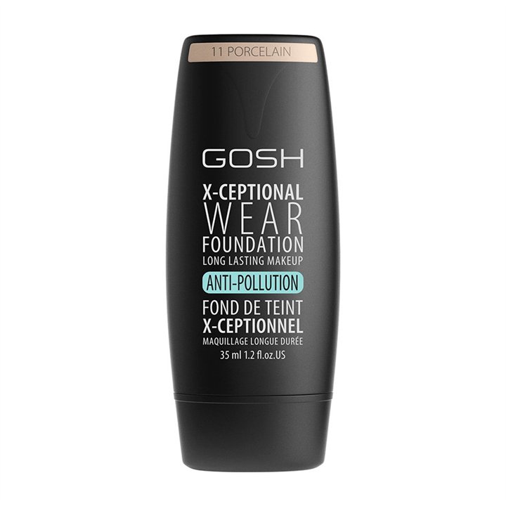 Gosh, X-Ceptional Wear, Cream Foundation, 11, Porcelain, 35 ml - Teknashop Ltd