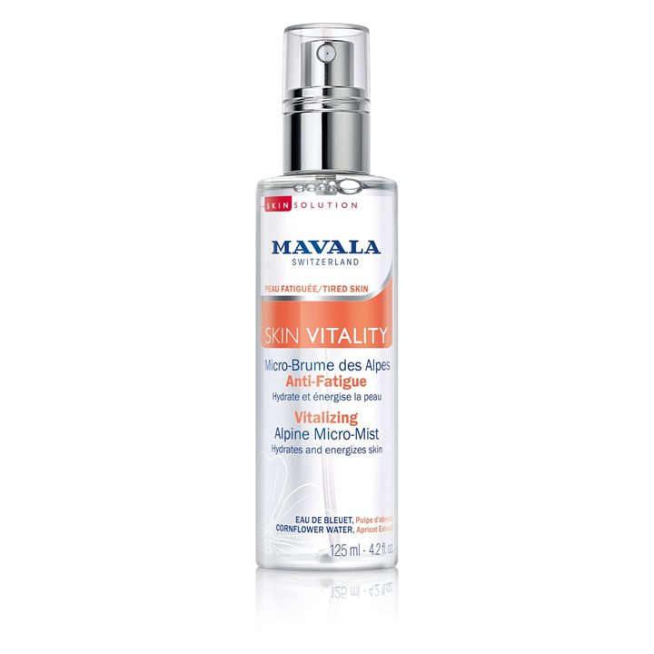 Mavala, Vitality, Vegan, Vitalizing, Mist Spray, Fresh, For Face, 125 ml - Teknashop Ltd