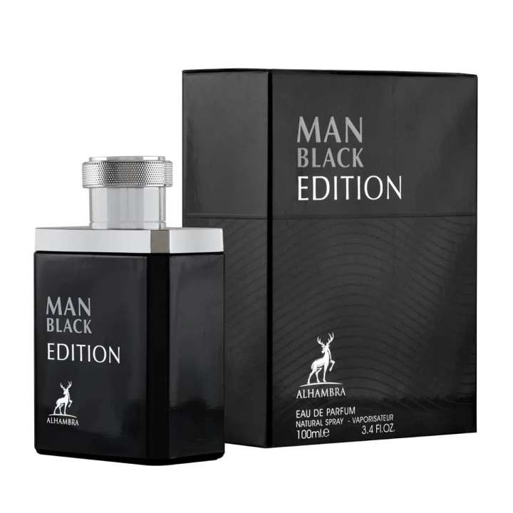 Maison Alhambra Black Man Edition Eau De Parfum 100ml Spray - unisex - Teknashop Ltd