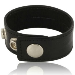 LEATHER BODY - ADJUSTABLE LEATHER STRAP FOR PENIS BLACK - D-211894 - Teknashop Ltd