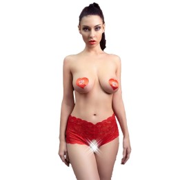 CHILIROSE - CR 4641 PANTIES CROTCHLESS RED S/M - D-238958 - Teknashop Ltd