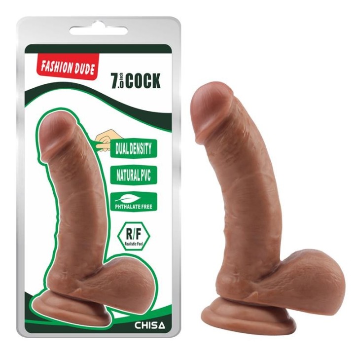 Dildo Dual Density Fashion Dude 17.5 x 4.1 cm Latin - CN-711786381 - Teknashop Ltd