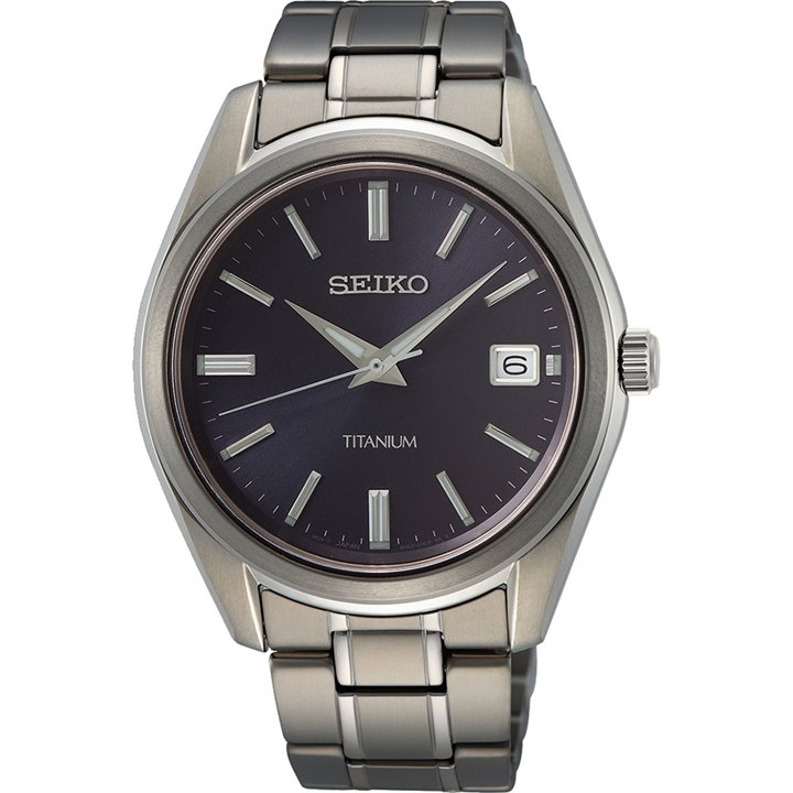 SEIKO Mod. CLASSIC TITANIUM QUARTZ - WW.SUR373P1 - Teknashop Ltd