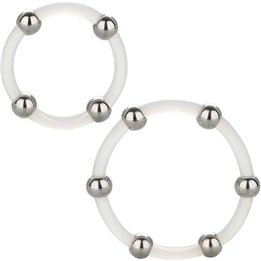 CALEXOTICS - STEEL BEADED SILICONE RING SET - D-224015 - Teknashop Ltd