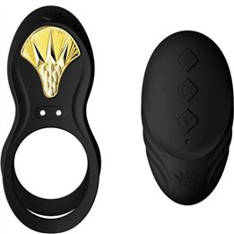 ZALO - BAYEK VIBRATING COUPLES RING BLACK - D-234648 - Teknashop Ltd