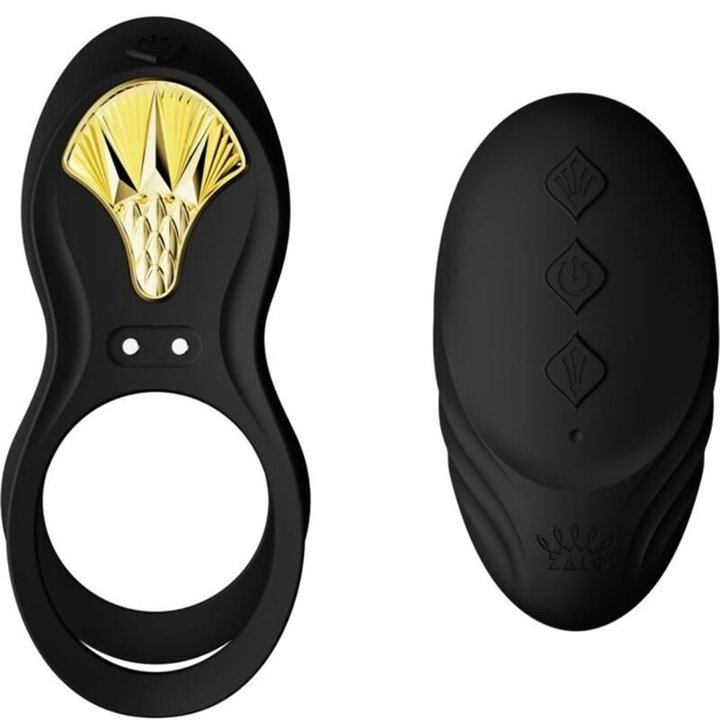 ZALO - BAYEK VIBRATING COUPLES RING BLACK - D-234648 - Teknashop Ltd