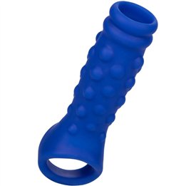 CALEXOTICS - ADMIRAL BEADED PENIS COVER LIQUID SILICONE BLUE - D-238322 - Teknashop Ltd