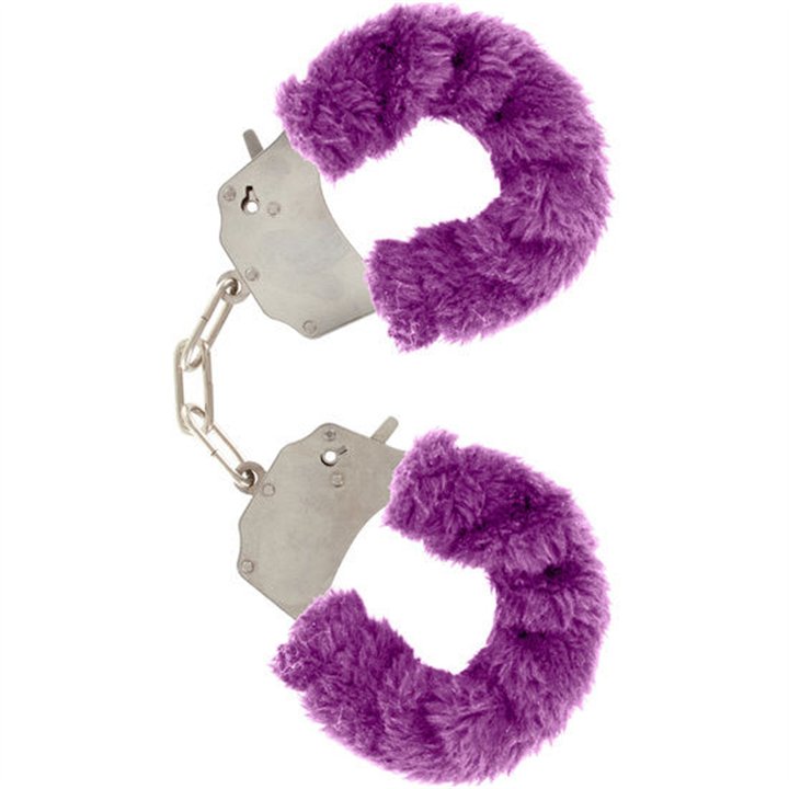 TOYJOY - FURRY FUN CUFFS BONDAGE PURPLE - D-222230 - Teknashop Ltd
