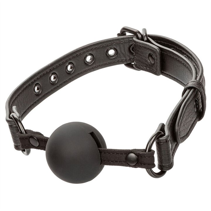 CALEXOTICS - NOCTURNAL BALL GAG SILICONE BLACK - D-241421 - Teknashop Ltd