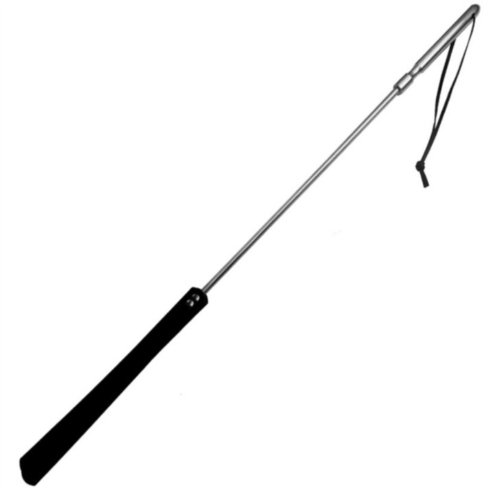 METAL HARD - ORIGINAL LEATHER AND METAL WHIP 70CM - D-224984 - Teknashop Ltd