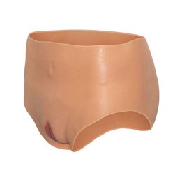 HIDDEN DESIRE - ALTER EGO OPEN VAGINA BRIEF HIGH WAIST FLESH - D-241491 - Teknashop Ltd