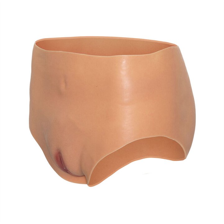 HIDDEN DESIRE - ALTER EGO OPEN VAGINA BRIEF HIGH WAIST FLESH - D-241491 - Teknashop Ltd