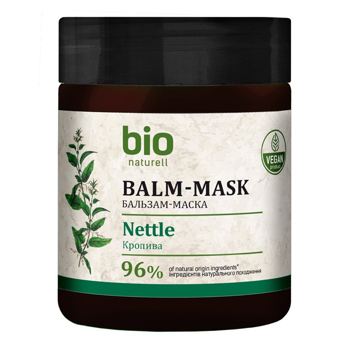 Bio Naturell, Bio Naturell, Nettle & Panthenol, Hair Treatment Cream Mask, Regenerating, 480 ml - Teknashop Ltd