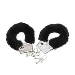 DIABLO PICANTE - PLEASURE FURRY HANDCUFFS BLACK - D-230227 - Teknashop Ltd