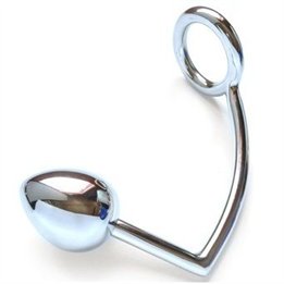 METAL HARD - RING WITH ANAL HOOK 50MM - D-205362 - Teknashop Ltd