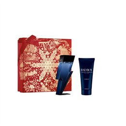 Set Carolina Herrera: Bad Boy Cobalt, Eau De Parfum, For Men, 100 ml + Bad Boy Cobalt, Refreshing, Shower Gel, For All Skin Type