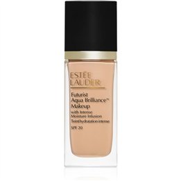 Estee Lauder, Futurist Aqua Brilliance, Hydrating & Illuminating, Liquid Foundation, 1W1, Bone, SPF 20, 30 ml - Teknashop Ltd