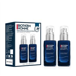 Set Duo, Biotherm, Force Superme Blue, Anti-Aging, Daily, Serum, For Face, 2 pcs, 60 ml - Teknashop Ltd