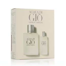 Set Giorgio Armani: Acqua di Gio, Eau De Toilette, For Men, 100 ml + Acqua di Gio, Eau De Toilette, For Men, 15 ml - Teknashop L