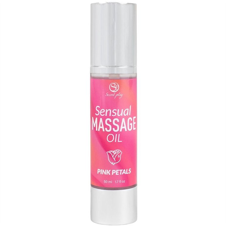SECRETPLAY - PINK PETALS MASSAGE OIL - D-244006 - Teknashop Ltd