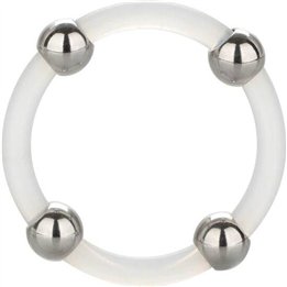 CALEXOTICS - STEEL BEADED SILICONE RING L - D-224013 - Teknashop Ltd