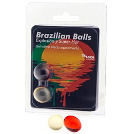 TALOKA - 2 BRAZILIAN BALLS SUPER HOT EFFECT EXCITING GEL - D-232609 - Teknashop Ltd