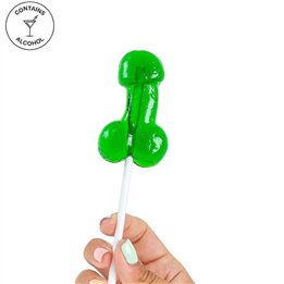 SECRETPLAY - COCK LOLLIPOP WITH ALCOHOL MOJITO - D-241221 - Teknashop Ltd