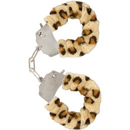 TOYJOY - FURRY FUN CUFFS BONDAGE LEOPARD - D-222127 - Teknashop Ltd