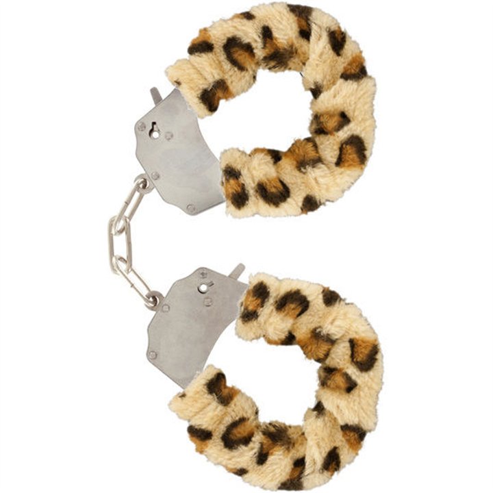 TOYJOY - FURRY FUN CUFFS BONDAGE LEOPARD - D-222127 - Teknashop Ltd