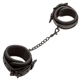 CALEXOTICS - NOCTURNAL LEATHER WRIST CUFFS ADJUSTABLE BLACK - D-241423 - Teknashop Ltd