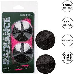CALEXOTICS - RADIANCE ROUND SHAPE JEWEL NIPPLE COVERS - D-238342 - Teknashop Ltd