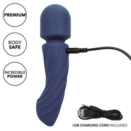 CALEXOTICS - CHARISMA ALLURE MASSAGER DUAL MOTORS 12 FUNCTIONS 17.25 CM X 4.5 CM PURPLE - D-241464 - Teknashop Ltd