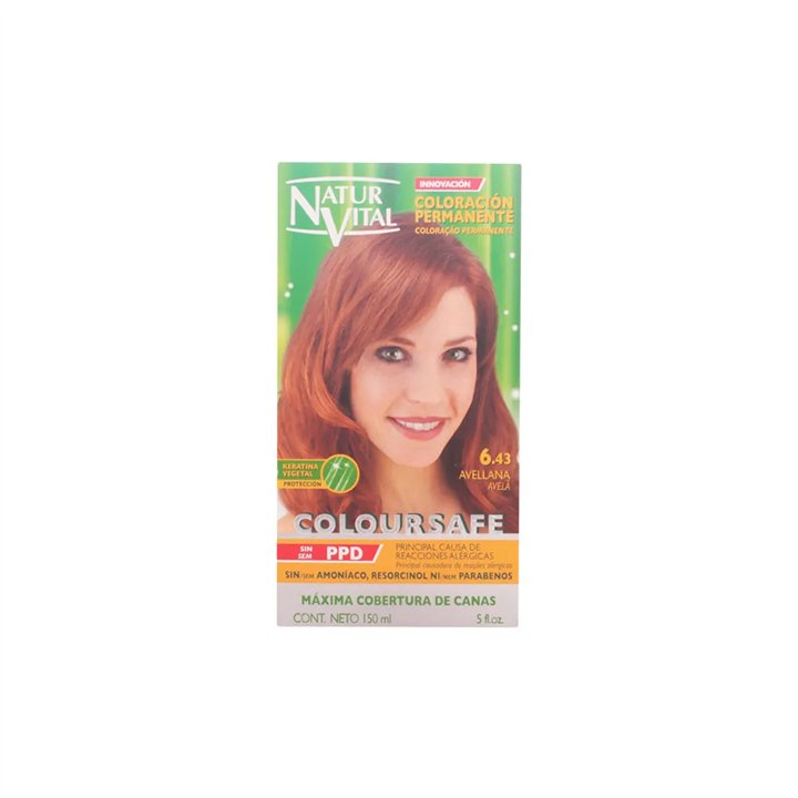 Naturaleza Y Vida Coloursafe Permanent 6.43 Hazelnut 150ml - unisex - Teknashop Ltd