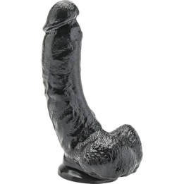 GET REAL - DILDO 20,5 CM WITH BALLS BLACK - D-234568 - Teknashop Ltd