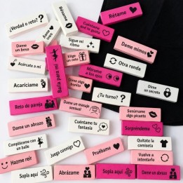 DIABLO PICANTE - BAG OF 16 LOVE BLOCKS - SPANISH VERSION - D-245895 - Teknashop Ltd